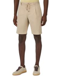 BOGGI - Cotton Stretch Drawstring Bermuda Shorts - Lyst