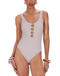 PATBO - Silversand Knit One Piece Swimsuit - Lyst