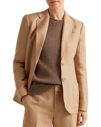 ralph lauren patch jacquard blazer