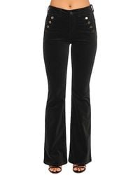 Ramy Brook - Helena Velvet High Rise Sailor Button Jeans - Lyst