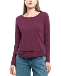 Wilt - Clothing Long Sleeve Mock Layer Tee - Lyst