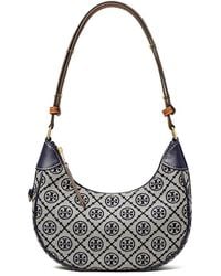 Tory Burch - T Monogram Crescent Bag - Lyst