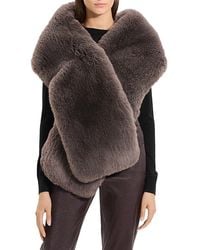Theory - Faux Fur Stole - Lyst