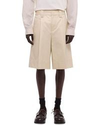 Helmut Lang - Relaxed Fit Pleated Chino Shorts - Lyst