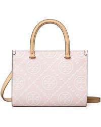 Tory Burch - T Monogram Embossed Square Tote - Lyst
