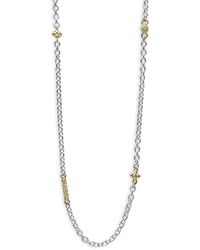 Lagos - 18K & Sterling Caviar Chain Necklace, 16-18 - Lyst