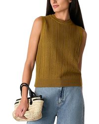 Whistles - Pointelle Knit Tank - Lyst