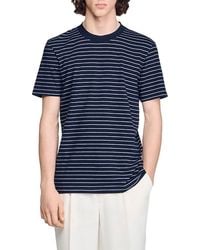 Sandro - Striped Tee - Lyst