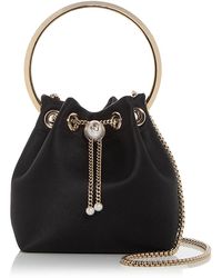 Jimmy Choo - Bon Bon Satin Top Handle Bag - Lyst