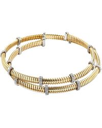 BaubleBar - Eve Pave Coil Bangle Bracelet - Lyst