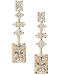Nadri - Rare Jewels Cubic Zirconia Linear Drop Earrings - Lyst