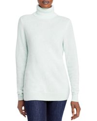 C By Bloomingdale's Cashmere Turtleneck Sweater - White