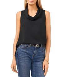Vince Camuto - Cowl Neck Hi-low Blouse - Lyst