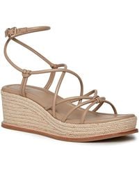 PAIGE - Julia Wedge Sandals - Lyst