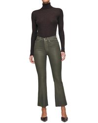 DL1961 - Bridget Boot High Rise Instasculpt Coated Crop Jeans - Lyst