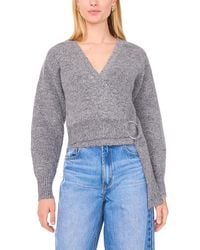 1.STATE - Crossover Cropped Sweater - Lyst