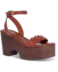 PAIGE - Romy Platform Sandals - Lyst