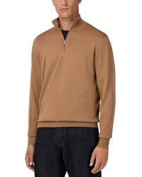 BOGGI - Extra Fine Merino Wool Half Zip Sweater - Lyst