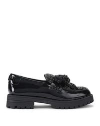 Kurt Geiger - Bow Crystal Loafers - Lyst