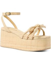 Loeffler Randall - Hudson Raffia Platform Sandals - Lyst