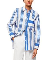 Whistles - Painted Stripe Oversized Shirt - Lyst