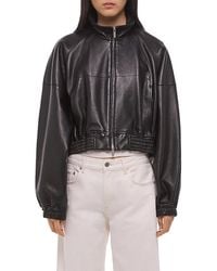 Helmut Lang - Bond Leather Bomber Jacket - Lyst