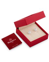 Majorica Simulated Pearl Earrings Gift Box - White