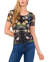Ted Baker - Short Sleeve Crewneck Mesh Top - Lyst