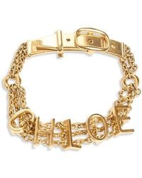 Chloé - Logo Statement Necklace, 14-15 - Lyst