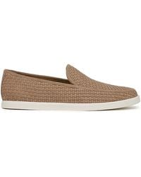 Vince - Sonoma Suede Basketweave Loafers - Lyst