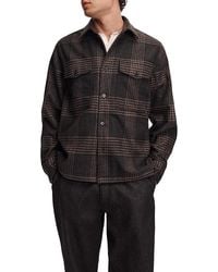 Rag & Bone - Austin Plaid Wool Blend Pocket Shirt - Lyst