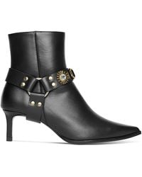 Frēda Salvador - Haden Embellished Leather Booties - Lyst