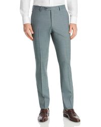 John Varvatos Street Melange Solid Slim Fit Suit Pants - Green