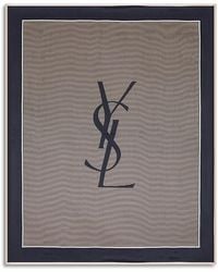 Saint Laurent - Cassandre Striped Stole Scarf - Lyst