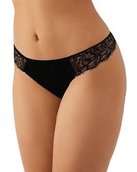 B.tempt'd - B. Tempt'D By Wacoal It's On Lace Trim Thong - Lyst