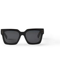 Lanvin - Lunettes Maxi Rectangle Signature - Lyst