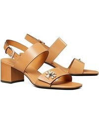 Tory Burch - Turnlock Heeled Sandal - Lyst