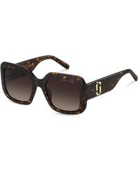 Marc Jacobs - Marc Square Sunglasses, 53Mm - Lyst