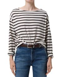Citizens of Humanity - Boat Neck Long Sleeve Tee - Lyst