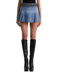 Alice + Olivia - Mera Denim Mini Skirt - Lyst