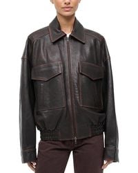 STAUD - Eugene Leather Jacket - Lyst