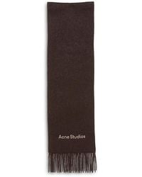 Acne Studios - Alpaca Wool Logo Scarf - Lyst