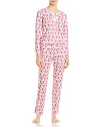 Roberta Roller Rabbit Cotton Monkey Pj Polo Set in Pink - Lyst