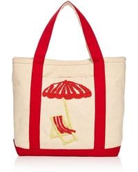Aqua - Mini Canvas Tote - Lyst