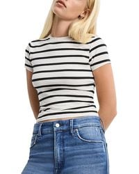 GOOD AMERICAN - Super Stretch Baby Tee - Lyst