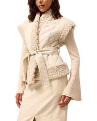 Marie Oliver - Beatrice Fleece Trim Vest - Lyst