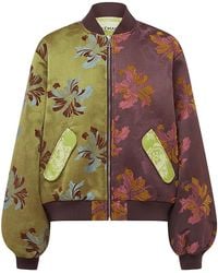 ALÉMAIS - Adriana Jacquard Bomber Jacket - Lyst