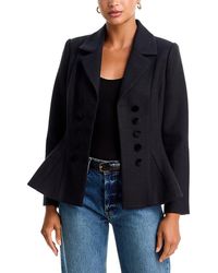 Aqua - Peplum Slim Fit Blazer - Lyst