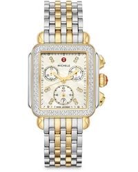 Michele - Deco Chronograph, 33Mm - Lyst