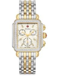 Michele - Deco Chronograph, 33Mm - Lyst